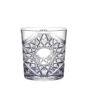Verre à cocktail texturé transparent 27 cl