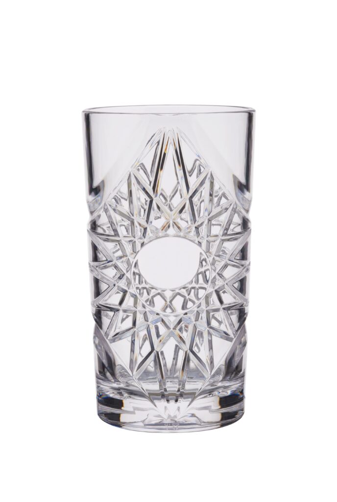 Verre à cocktail texturé transparent 47 cl