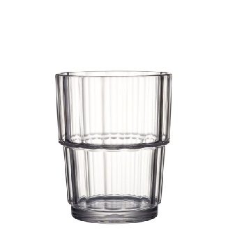 Gobelet strié transparent  21 cl