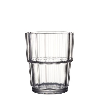 Gobelet strié transparent 18 cl