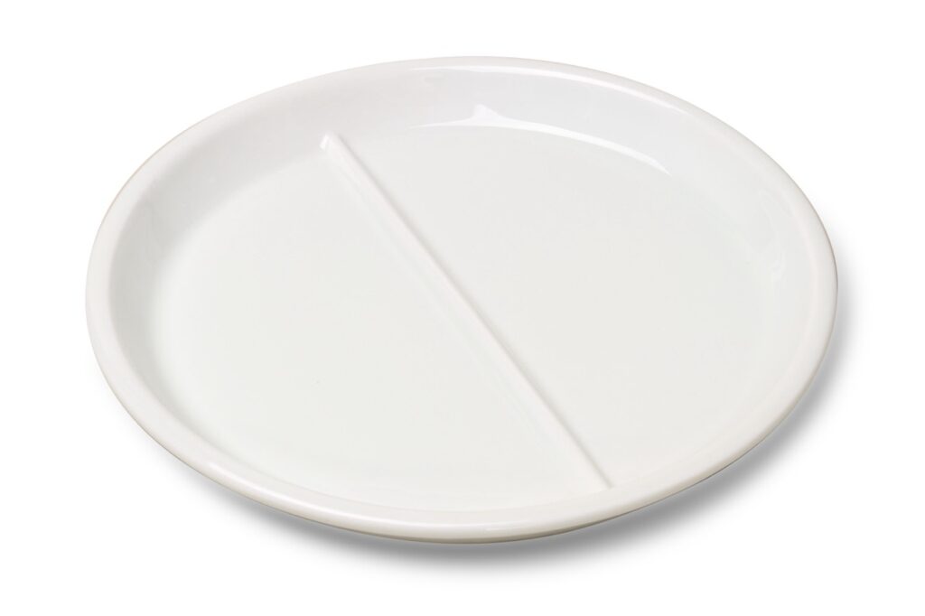Assiette Mauriac ronde séparation basse 230 mm