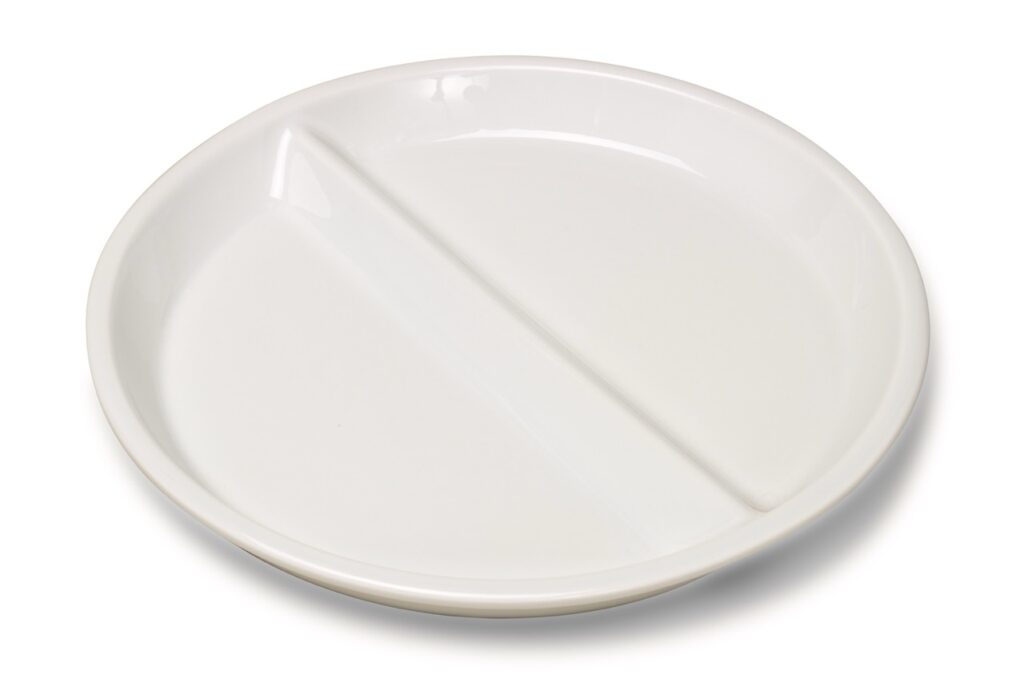 Assiette Mauriac ronde séparation haute 230 mm