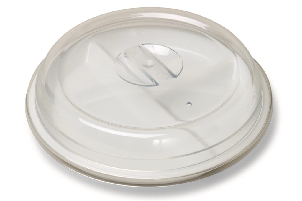 Assiette Mauriac ronde 3 compartiments séparation haute 230 mm