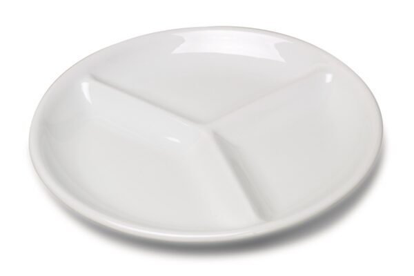 Grande assiette Mauriac ronde 3 compartiments 245 mm