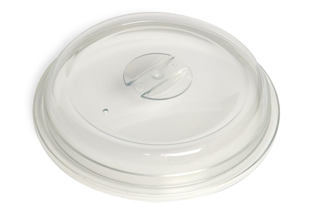 Couvre-assiette rond 234 mm cristal