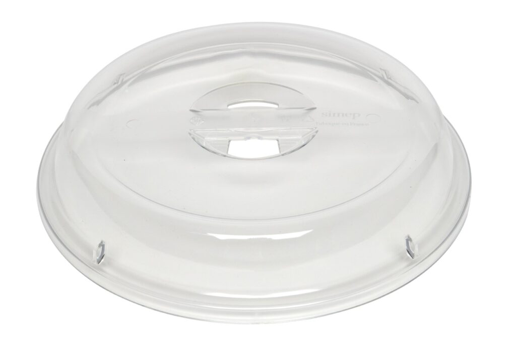 Couvre-assiette universel transparent