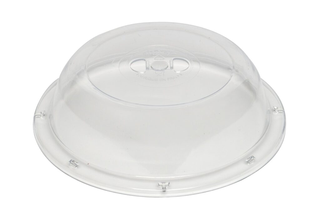 Couvre-assiette universel transparent