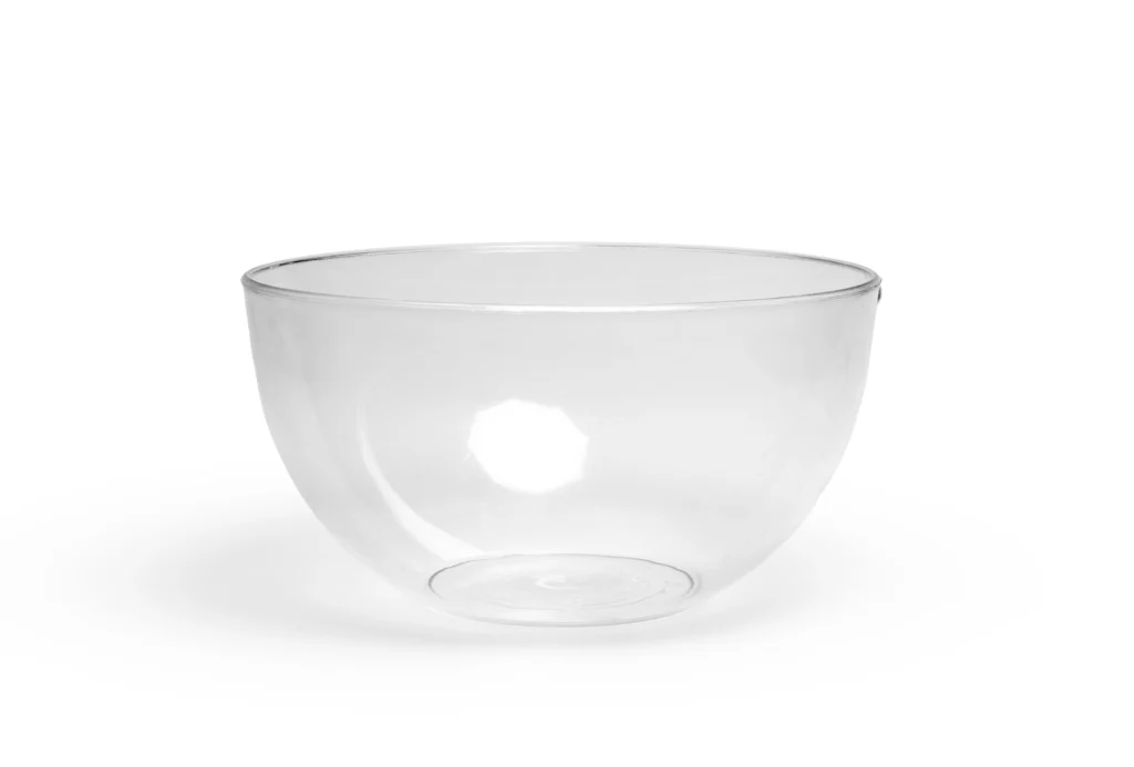 Saladier rond cristal 230 mm transparent