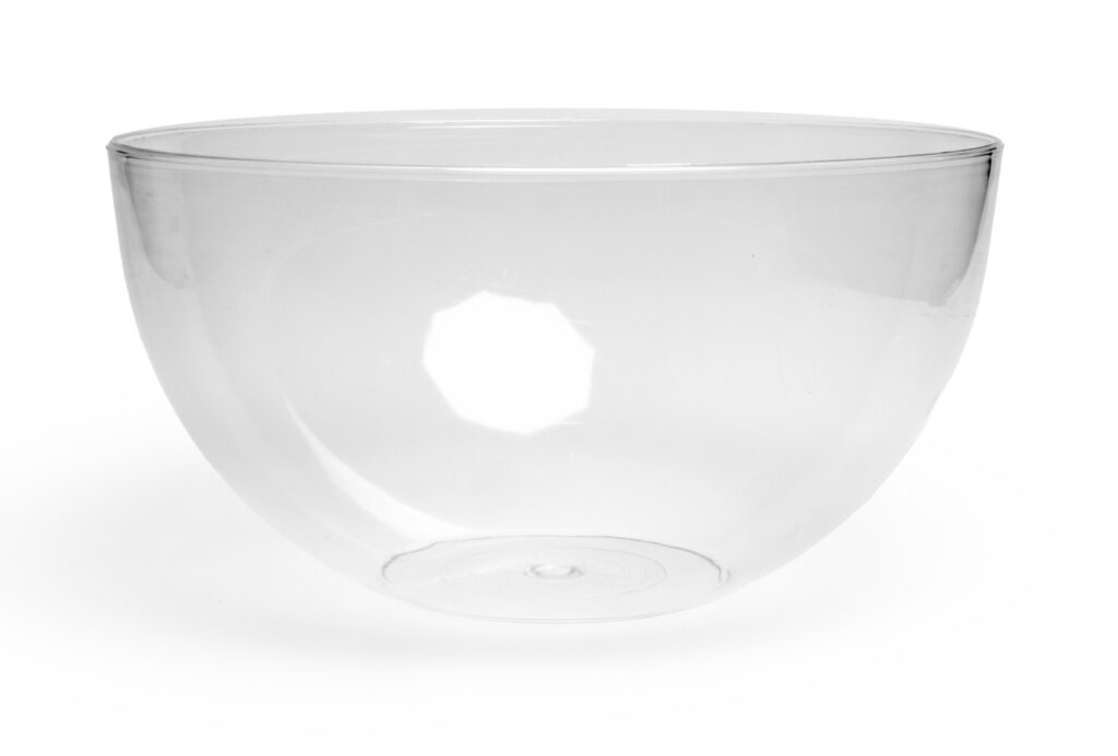Saladier rond cristal 310 mm transparent