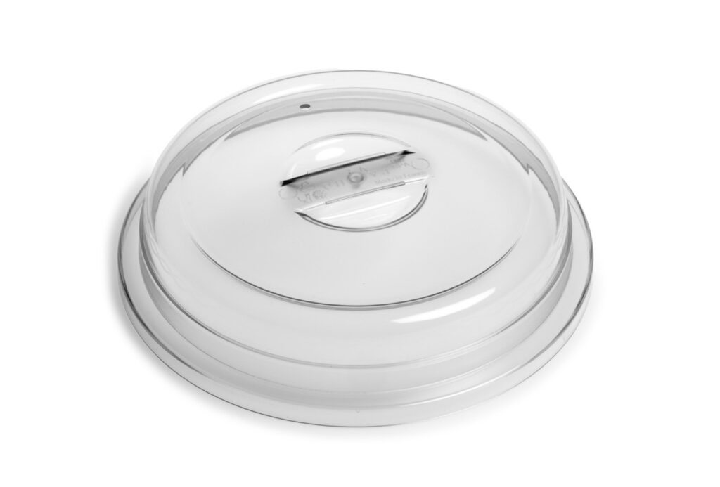 Couvre-assiette rond 210 mm cristal