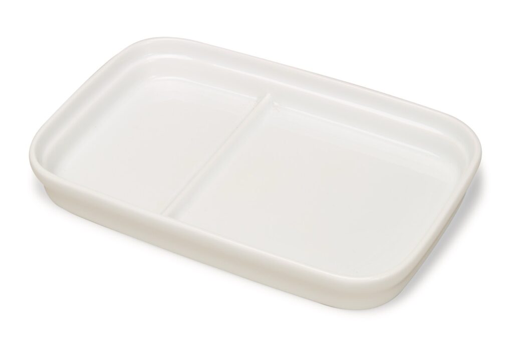 Assiette Bourdeilles rectangulaire 232 x 150 mm à séparation